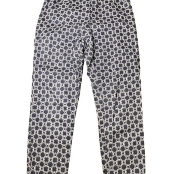 BUNDLE 3 FOR $18- Womens Pants Classic Fit‎ Crop Blue White Straight Leg Size 6 - Picture 1 of 12